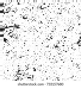 Halftone black and white. Ink spots randomly scattered over the surface. Pattern monochrome background optical pop art texture for posters, business cards, cover, labels mock-up, stickers layout