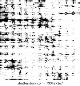 Halftone black and white. Ink spots randomly scattered over the surface. Pattern monochrome background optical pop art texture for posters, business cards, cover, labels mock-up, stickers layout