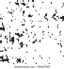 Halftone black and white. Ink spots randomly scattered over the surface. Pattern monochrome background optical pop art texture for posters, business cards, cover, labels mock-up, stickers layout