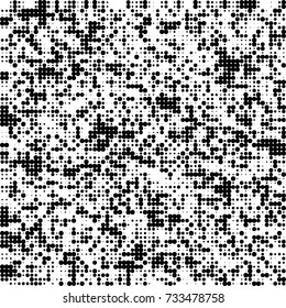 Halftone black and white. Ink spots randomly scattered over the surface. Pattern monochrome background optical pop art texture for posters, business cards, cover, labels mock-up, stickers layout