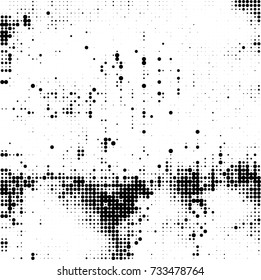 Halftone black and white. Ink spots randomly scattered over the surface. Pattern monochrome background optical pop art texture for posters, business cards, cover, labels mock-up, stickers layout