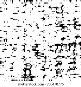 Halftone black and white. Ink spots randomly scattered over the surface. Pattern monochrome background optical pop art texture for posters, business cards, cover, labels mock-up, stickers layout