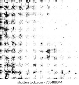 Halftone black and white. Ink spots randomly scattered over the surface. Pattern monochrome background optical pop art texture for posters, business cards, cover, labels mock-up, stickers layout