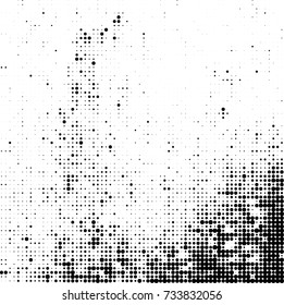 Halftone black and white. Ink spots randomly scattered over the surface. Pattern monochrome background optical pop art texture for posters, business cards, cover, labels mock-up, stickers layout