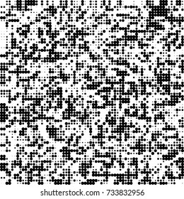 Halftone black and white. Ink spots randomly scattered over the surface. Pattern monochrome background optical pop art texture for posters, business cards, cover, labels mock-up, stickers layout