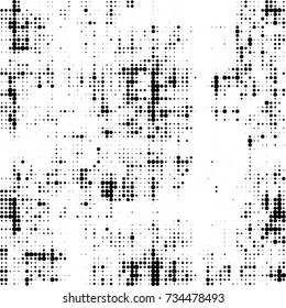 Halftone black and white. Ink spots randomly scattered over the surface. Pattern monochrome background optical pop art texture for posters, business cards, cover, labels mock-up, stickers layout