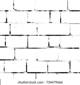 Halftone black and white. Ink spots randomly scattered over the surface. Pattern monochrome background optical pop art texture for posters, business cards, cover, labels mock-up, stickers layout