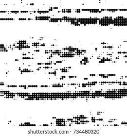 Halftone black and white. Ink spots randomly scattered over the surface. Pattern monochrome background optical pop art texture for posters, business cards, cover, labels mock-up, stickers layout
