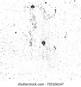 Halftone black and white. Ink spots randomly scattered over the surface. Pattern monochrome background optical pop art texture for posters, business cards, cover, labels mock-up, stickers layout