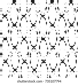 Halftone black and white. Ink spots randomly scattered over the surface. Pattern monochrome background optical pop art texture for posters, business cards, cover, labels mock-up, stickers layout
