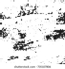 Halftone black and white. Ink spots randomly scattered over the surface. Pattern monochrome background optical pop art texture for posters, business cards, cover, labels mock-up, stickers layout