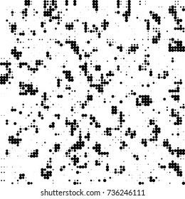 Halftone black and white. Ink spots randomly scattered over the surface. Pattern monochrome background optical pop art texture for posters, business cards, cover, labels mock-up, stickers layout