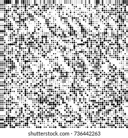 Halftone black and white. Ink spots randomly scattered over the surface. Pattern monochrome background optical pop art texture for posters, business cards, cover, labels mock-up, stickers layout