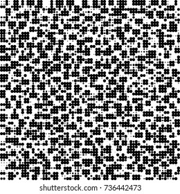 Halftone black and white. Ink spots randomly scattered over the surface. Pattern monochrome background optical pop art texture for posters, business cards, cover, labels mock-up, stickers layout