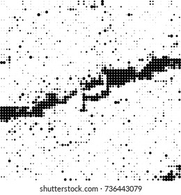 Halftone black and white. Ink spots randomly scattered over the surface. Pattern monochrome background optical pop art texture for posters, business cards, cover, labels mock-up, stickers layout