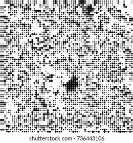 Halftone black and white. Ink spots randomly scattered over the surface. Pattern monochrome background optical pop art texture for posters, business cards, cover, labels mock-up, stickers layout