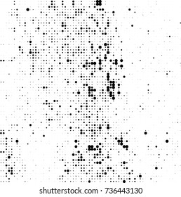 Halftone black and white. Ink spots randomly scattered over the surface. Pattern monochrome background optical pop art texture for posters, business cards, cover, labels mock-up, stickers layout