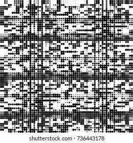 Halftone black and white. Ink spots randomly scattered over the surface. Pattern monochrome background optical pop art texture for posters, business cards, cover, labels mock-up, stickers layout