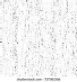 Halftone black and white. Ink spots randomly scattered over the surface. Pattern monochrome background optical pop art texture for posters, business cards, cover, labels mock-up, stickers layout