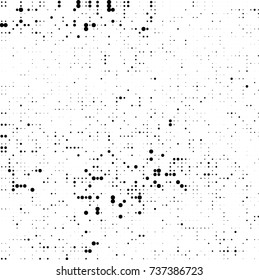 Halftone black and white. Ink spots randomly scattered over the surface. Pattern monochrome background optical pop art texture for posters, business cards, cover, labels mock-up, stickers layout