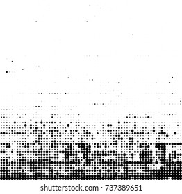 Halftone black and white. Ink spots randomly scattered over the surface. Pattern monochrome background optical pop art texture for posters, business cards, cover, labels mock-up, stickers layout