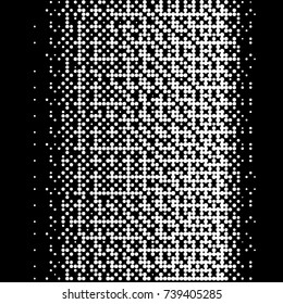 Halftone black and white. Ink spots randomly scattered over the surface. Pattern monochrome background optical texture for posters, business cards, cover, labels 
