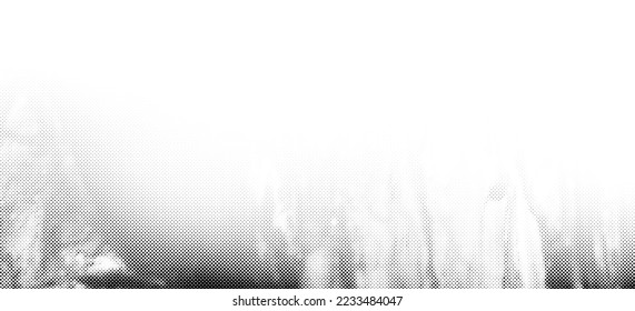 Halftone black and white monochrome background. Space for text. Vector illustration.