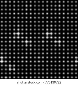 Halftone black and white pattern. Abstract monochrome vector background. Texture for print and design