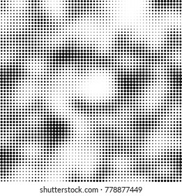 Halftone black and white pattern. Abstract monochrome vector background. Texture for print and design