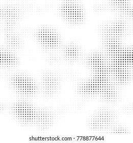 Halftone black and white pattern. Abstract monochrome vector background. Texture for print and design