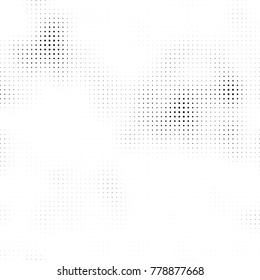 Halftone black and white pattern. Abstract monochrome vector background. Texture for print and design