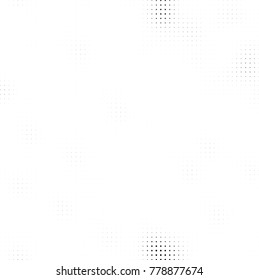 Halftone black and white pattern. Abstract monochrome vector background. Texture for print and design