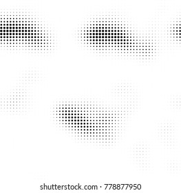 Halftone black and white pattern. Abstract monochrome vector background. Texture for print and design