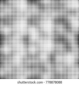 Halftone black and white pattern. Abstract monochrome vector background. Texture for print and design
