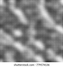 Halftone black and white pattern. Abstract monochrome vector background. Texture for print and design