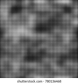 Halftone black and white pattern. Abstract monochrome vector background. Texture for print and design