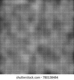 Halftone black and white pattern. Abstract monochrome vector background. Texture for print and design