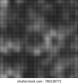Halftone black and white pattern. Abstract monochrome vector background. Texture for print and design