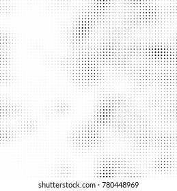 Halftone black and white pattern. Abstract monochrome vector background. Texture for print and design