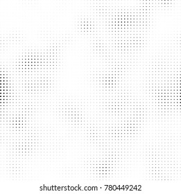 Halftone black and white pattern. Abstract monochrome vector background. Texture for print and design