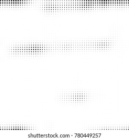 Halftone black and white pattern. Abstract monochrome vector background. Texture for print and design