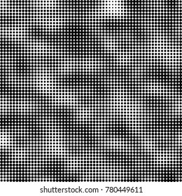 Halftone black and white pattern. Abstract monochrome vector background. Texture for print and design
