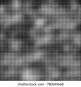Halftone black and white pattern. Abstract monochrome vector background. Texture for print and design