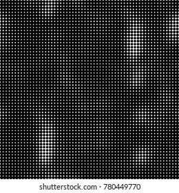 Halftone black and white pattern. Abstract monochrome vector background. Texture for print and design