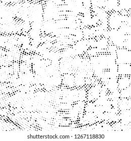 Halftone black and white radial texture