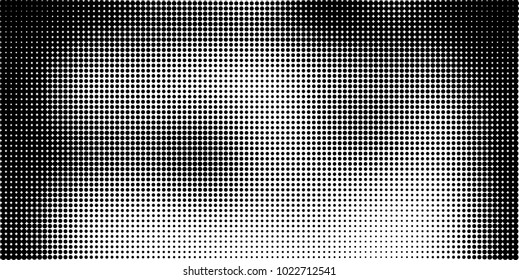 Halftone black and white vector. Abstract texture for printing on labels, business cards, posters, badges