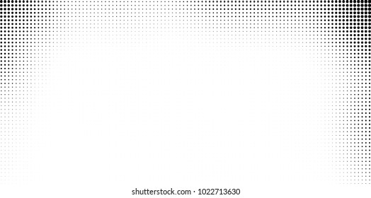 Halftone black and white vector. Abstract texture for printing on labels, business cards, posters, badges