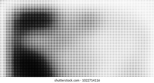 Halftone black and white vector. Abstract texture for printing on labels, business cards, posters, badges