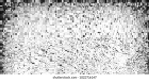 Halftone black and white vector. Abstract texture for printing on labels, business cards, posters, badges