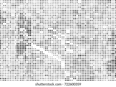 Halftone black and white. Vector background abstract monochrome. The texture of the spots of ink print and design